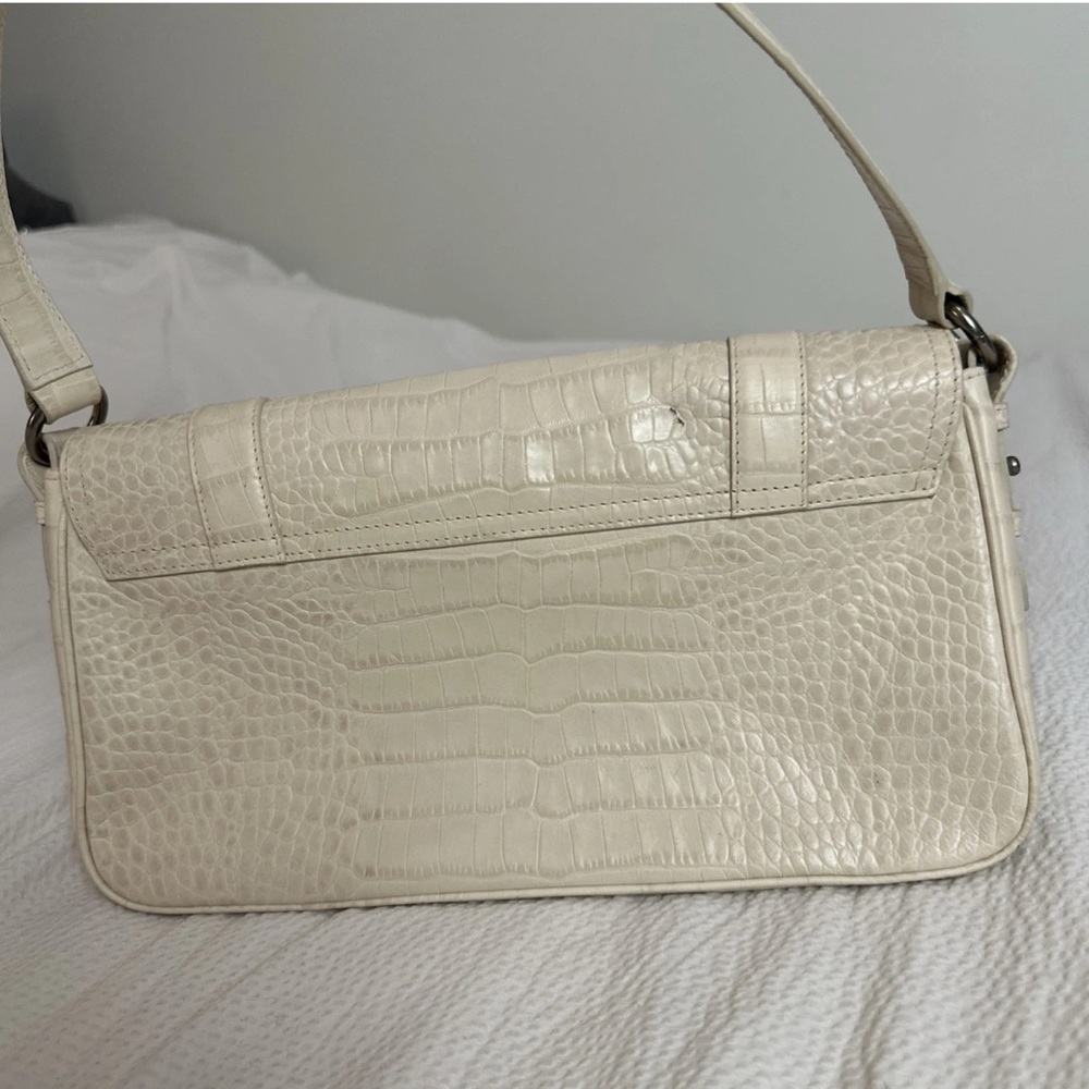Lauren Ralph Lauren Ivory Shoulder Bag Snakeskin Print - Picture 4 of 8
